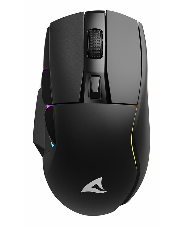 Sharkoon SGM50W souris Jouer Droitier RF Wireless + USB Type-A Optique 6400 DPI