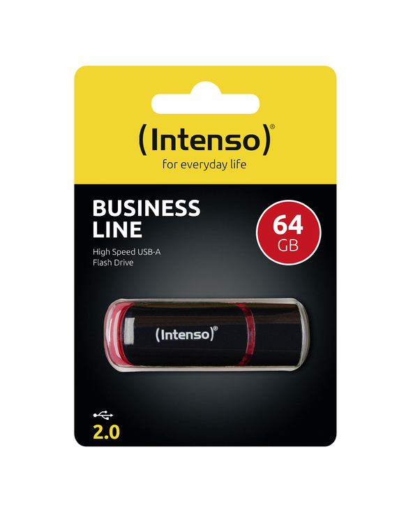 Intenso 64GB USB2.0 lecteur USB flash 64 Go USB Type-A 2.0 Noir, Rouge