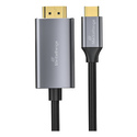 MediaRange MRCS217 câble vidéo et adaptateur 1,8 m USB Type-C HDMI Noir, Argent