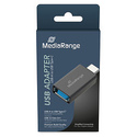 MediaRange MRCS216 changeur de genre de câble USB Type-A USB Type-C Noir