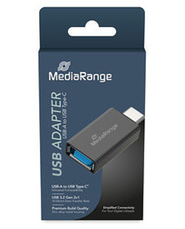 MediaRange MRCS216 changeur de genre de câble USB Type-A USB Type-C Noir