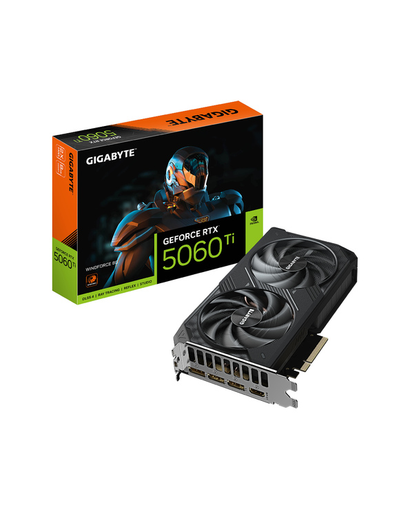 GIGABYTE GeForce RTX 5060 Ti WINDFORCE 8G Carte Graphique – 8 Go GDDR7, 128 bits, PCI-E 5.0, 2572 MHz Fréquence du processeur, 3