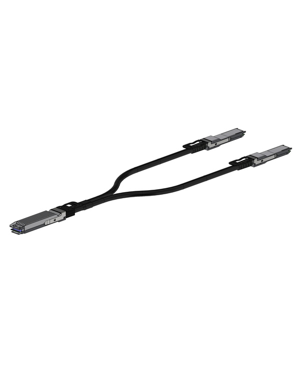 Nvidia MCP7Y10-N01A câble InfiniBand et à fibres optiques 1,5 m OSFP 2xQSFP112 Noir