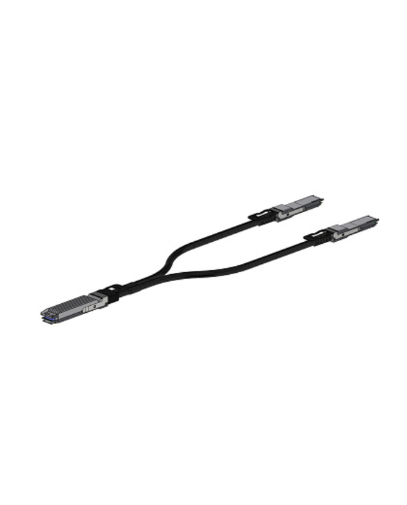 Nvidia MCP7Y10-N002 câble InfiniBand et à fibres optiques 2 m OSFP 2xQSFP112 Noir