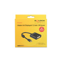 DeLOCK 62603 câble vidéo et adaptateur 0,2 m Mini DisplayPort DVI-I Noir