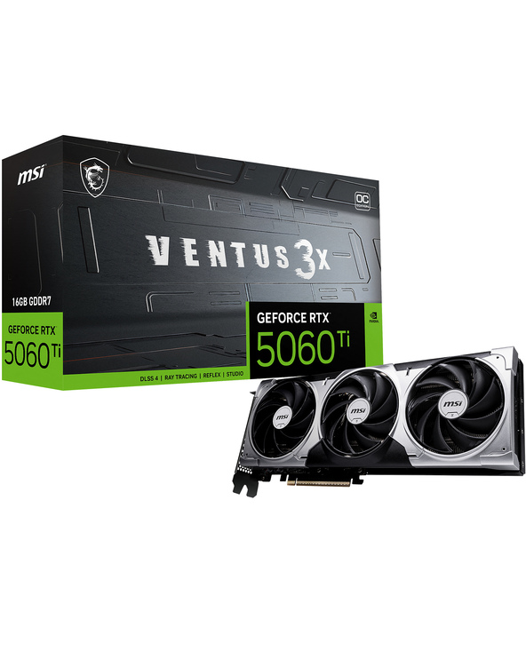 MSI VENTUS GeForce RTX 5060 TI 16G 3X OC NVIDIA 16 Go GDDR7
