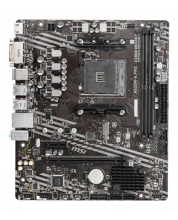 MSI A520M-A PRO carte mère AMD A520 Emplacement AM4 micro ATX