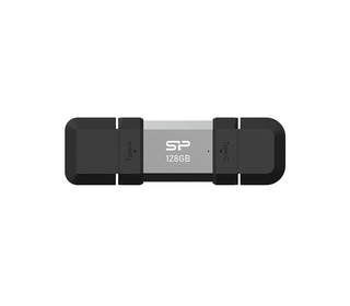 Silicon Power SP128GBUC3C51V1S lecteur USB flash 128 Go USB Type-A / USB Type-C 3.2 Gen 1 (3.1 Gen 1) Noir, Argent