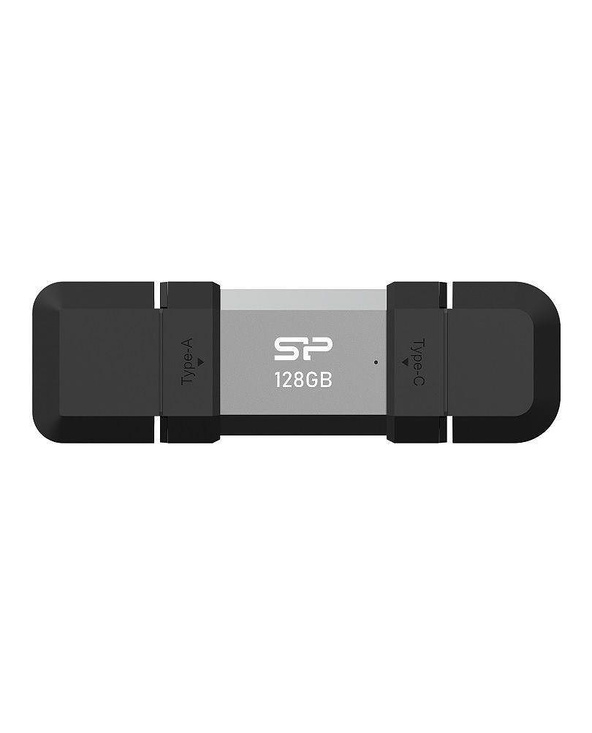 Silicon Power SP128GBUC3C51V1S lecteur USB flash 128 Go USB Type-A / USB Type-C 3.2 Gen 1 (3.1 Gen 1) Noir, Argent