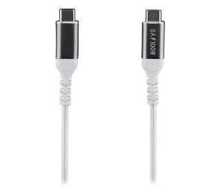 T'nB TCUSBC100W câble USB USB 3.2 Gen 1 (3.1 Gen 1) 2 m USB C Aluminium, Blanc