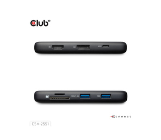 CLUB3D CSV-2551 hub & concentrateur USB Type-C