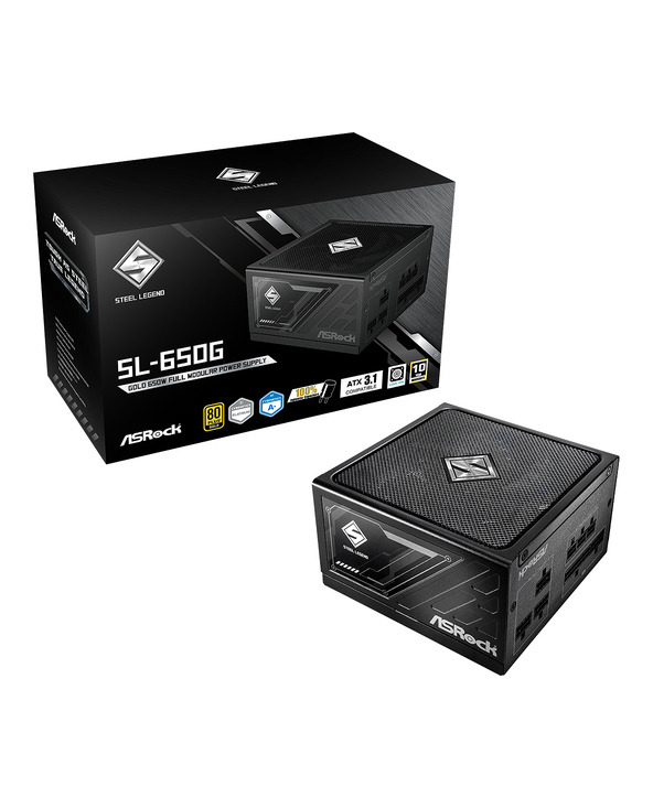 Asrock SL-650G Steel Legend unité d'alimentation d'énergie 650 W 20+4 pin ATX ATX Noir