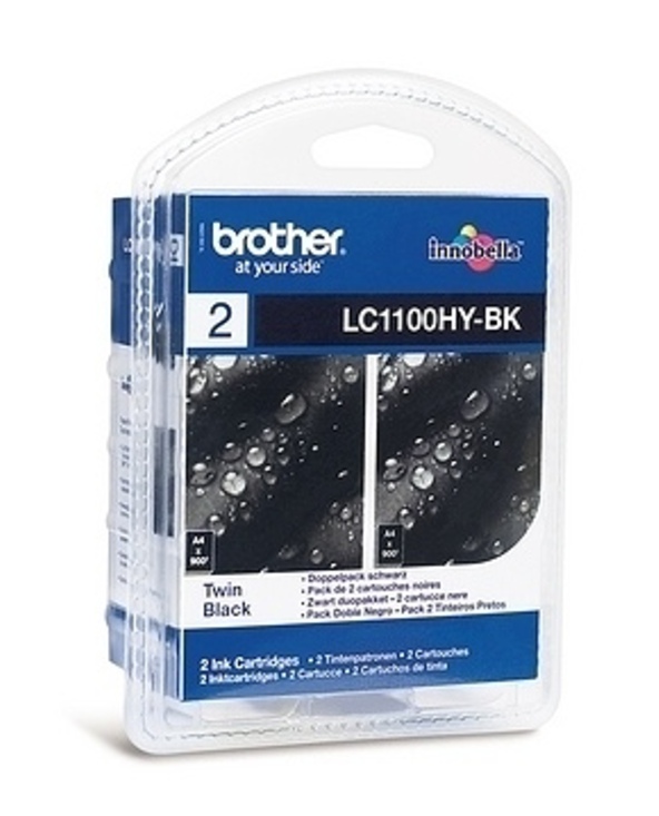 Brother LC-1100HYBKBP2 cartouche d'encre 2 pièce(s) Original Noir