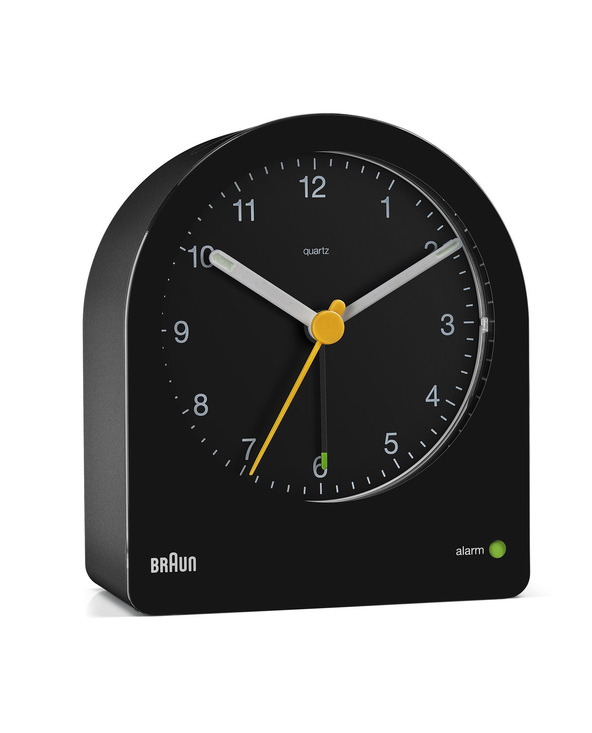Braun BC22 Réveil à quartz Noir, Jaune