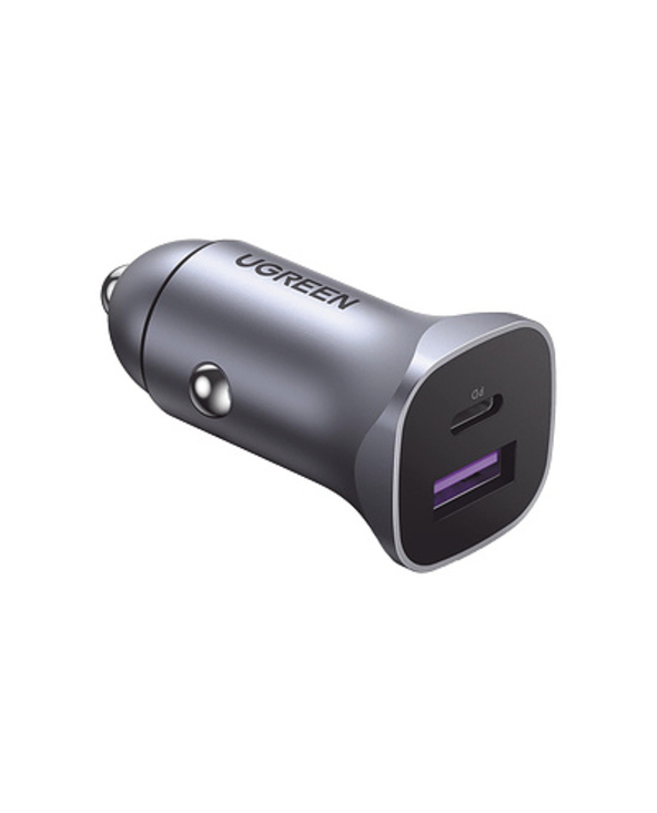 Ugreen 40858 chargeur d'appareils mobiles Universel Aluminium Allume-cigare Charge rapide Auto