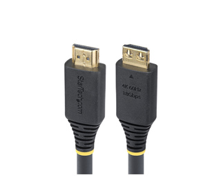 StarTech.com Câble HDMI Haut Débit de 6m avec Connecteur à Pince, 4K 60Hz/1440p 144Hz, HDR10/HDCP 2.2/ARC, 18Gbps, UHD HDMI 2.0,