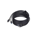 StarTech.com Câble KVM DisplayPort de 3m et USB 5Gbps, 4K 60Hz, Câble Combo DP 1.2 et USB pour Commutateurs/Switchs KVM