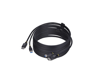 StarTech.com Câble KVM DisplayPort de 3m et USB 5Gbps, 4K 60Hz, Câble Combo DP 1.2 et USB pour Commutateurs/Switchs KVM