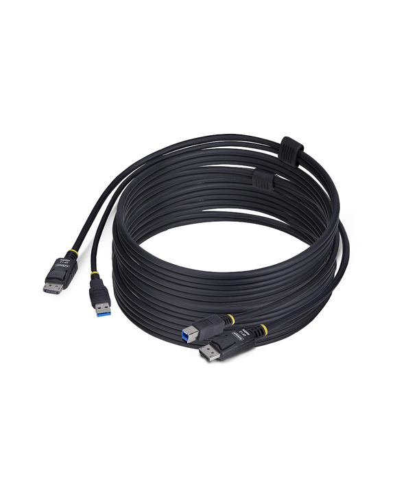 StarTech.com Câble KVM DisplayPort de 3m et USB 5Gbps, 4K 60Hz, Câble Combo DP 1.2 et USB pour Commutateurs/Switchs KVM