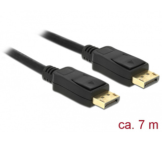 DeLOCK 84860 câble DisplayPort 7 m Noir