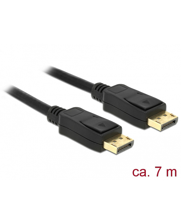 DeLOCK 84860 câble DisplayPort 7 m Noir
