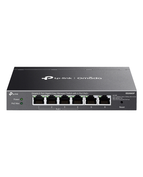 TP-Link Omada ES206GP commutateur réseau Géré Gigabit Ethernet (10/100/1000) Connexion Ethernet, supportant l'alimentation via c