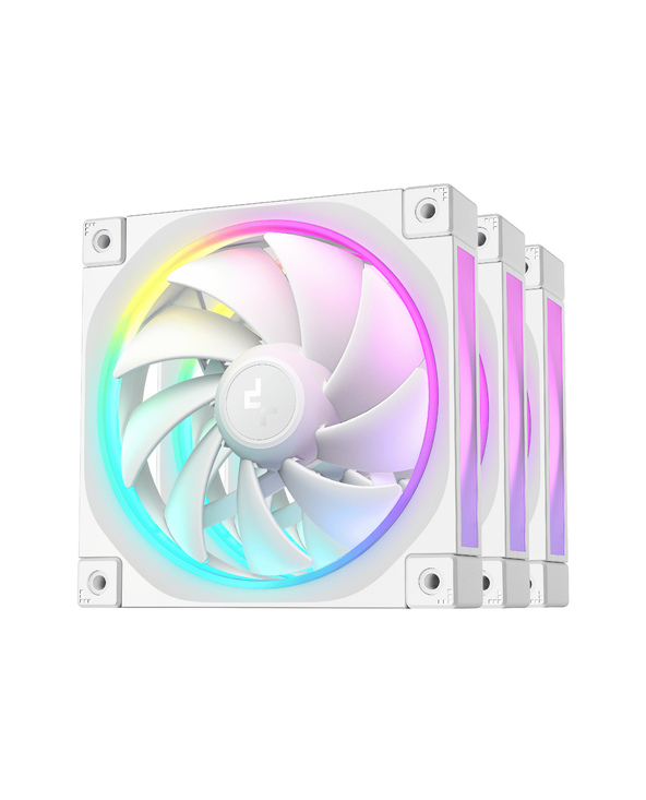 DeepCool FL12 WH-3 in 1 Boitier PC Ventilateur 12 cm Blanc 3 pièce(s)