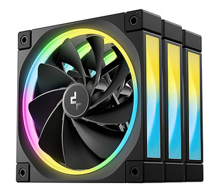 DeepCool FL12R-3 IN 1 Boitier PC Ventilateur 12 cm Noir 3 pièce(s)
