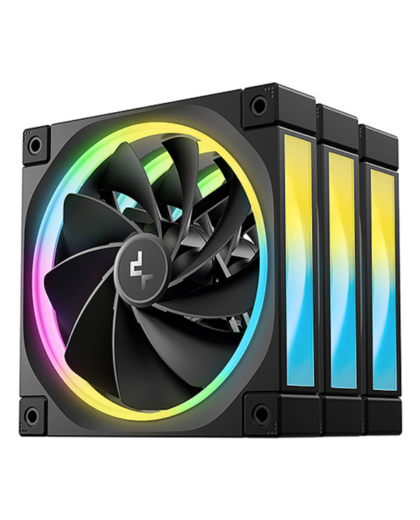 DeepCool FL12R-3 IN 1 Boitier PC Ventilateur 12 cm Noir 3 pièce(s)