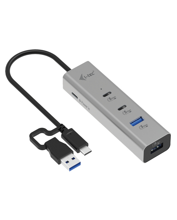 i-tec Metal Universal Charging HUB 2xUSB-C + 2x USB-A Port + Power Delivery 85W