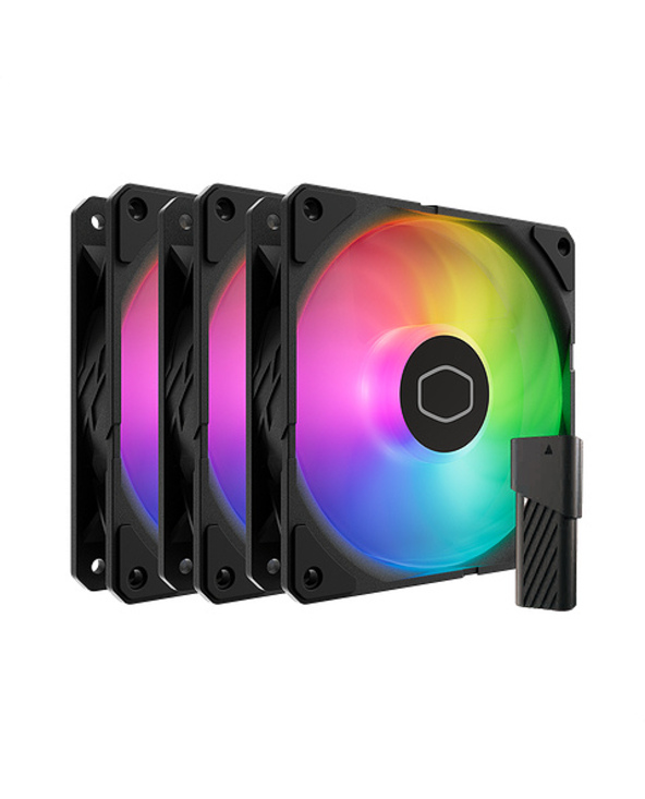Cooler Master SickleFlow Edge 120 ARGB 3-Pack Fan Kit Boitier PC Ventilateur 12 cm Noir 1 pièce(s)