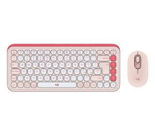 Logitech 920-013117 clavier Souris incluse Universel Bluetooth QWERTY Italien Rose, Blanc