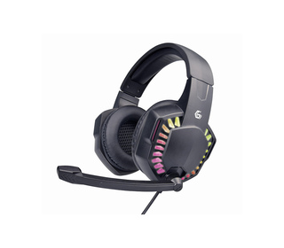 Gembird GHS-06 écouteur/casque Avec fil Arceau Jouer USB Type-A Noir