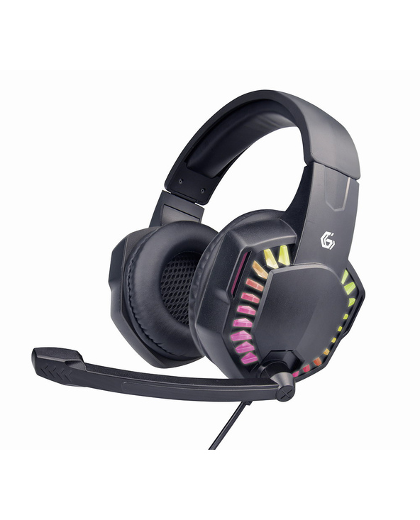 Gembird GHS-06 écouteur/casque Avec fil Arceau Jouer USB Type-A Noir