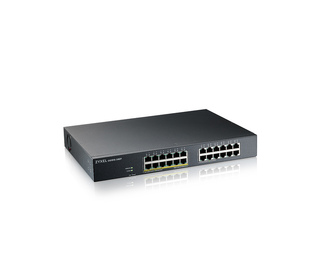 Zyxel GS1915-24EP Géré L2 Gigabit Ethernet (10/100/1000) Connexion Ethernet, supportant l'alimentation via ce port (PoE) 1U Noir
