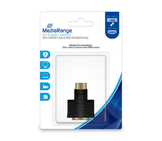 MediaRange MRCS171 changeur de genre de câble HDMI DVI-I Noir