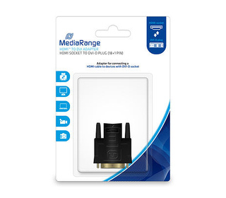 MediaRange MRCS170 changeur de genre de câble DVI-D HDMI Noir