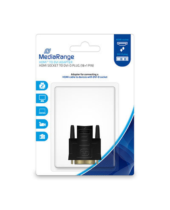 MediaRange MRCS170 changeur de genre de câble DVI-D HDMI Noir