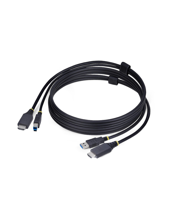 StarTech.com Câble KVM HDMI de 1,8m et USB 5Gbps, 4K 60Hz, Câble Combo HDMI 2.0 et USB pour Commutateurs/Switchs KVM