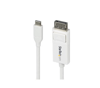 StarTech.com Câble USB-C vers DisplayPort 1.2 de 2m 4K 60Hz, Câble Adaptateur Bidirectionnel DP vers USB-C / USB-C vers DP Réver