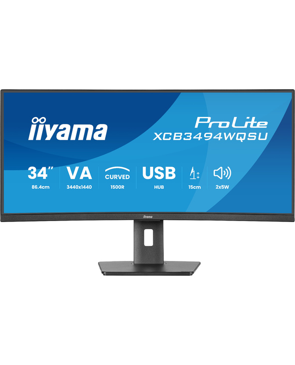 iiyama ProLite XCB3494WQSU-B1 34" LED UltraWide Quad HD 0,4 ms Noir