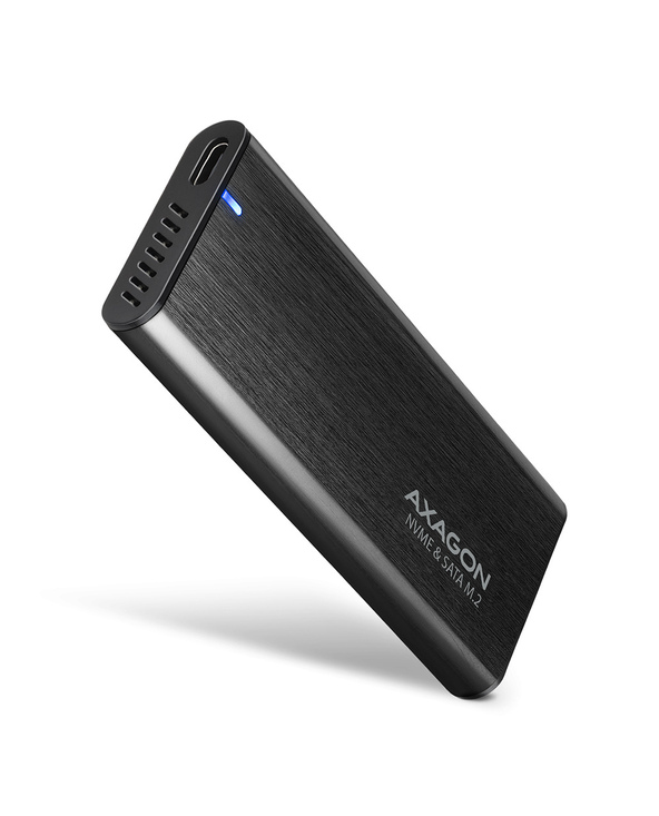 Axagon EEM2-SB2 Boîtier de disques de stockage Enceinte ssd Noir M.2