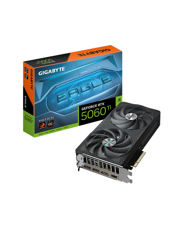 GIGABYTE GeForce RTX 5060 Ti EAGLE OC 8G Carte Graphique – 8 Go GDDR7, 128 bits, PCI-E 5.0, 2617 MHz Fréquence du processeur, 3 