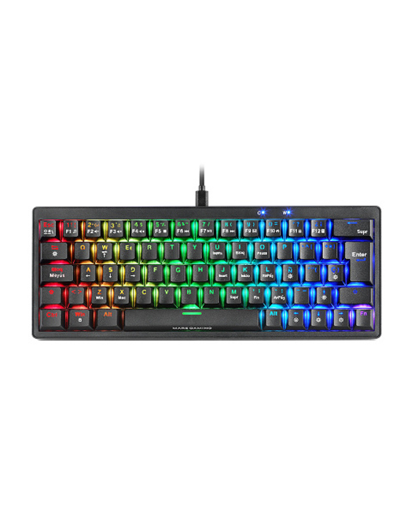 Mars Gaming MKMINIPRO clavier Jouer USB Français Noir