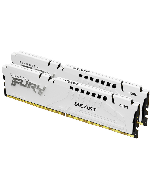 Kingston Technology FURY Beast 32 Go 6000 MT/s DDR5 CL30 DIMM (Kits de 2) White EXPO