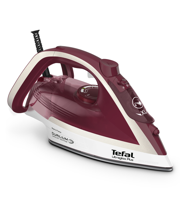 Tefal Ultimate Pure FV6810 Fer à vapeur 2800 W Rouge, Argent