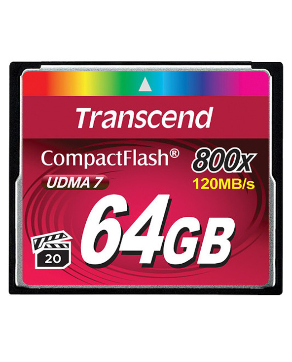 Transcend 64GB 800x CF 64 Go CompactFlash MLC