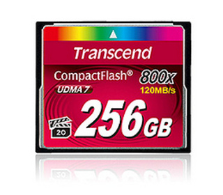 Transcend 256GB 800x CF 256 Go CompactFlash