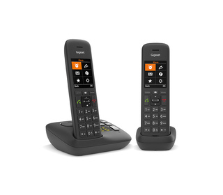 Gigaset C575A Duo Téléphone analog/dect Identification de l'appelant Noir
