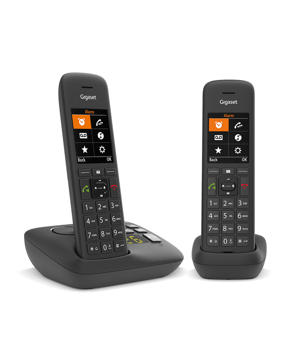 Gigaset C575A Duo Téléphone analog/dect Identification de l'appelant Noir